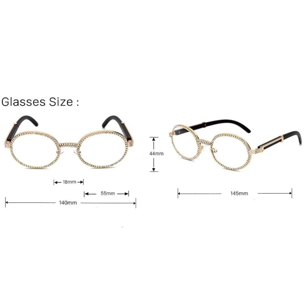 Sunglasses Bling Diamond Shades Women Stye Retro Black Graient Lens Lentes Gafas